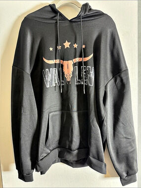 Morgan Wallen Bull Skull Graphic Hoodie Black